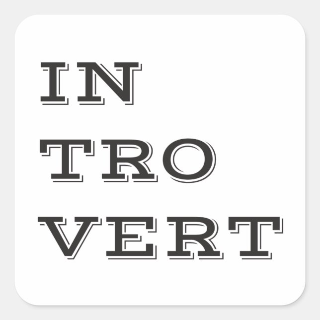 Introvertir les autocollants (Devant)