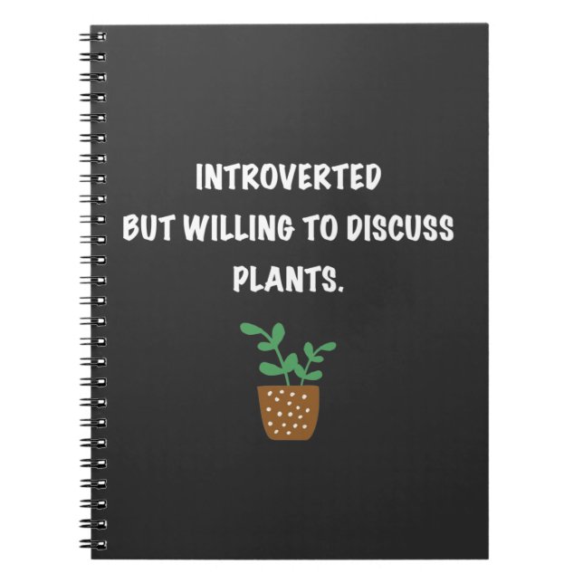 Introverts and plants notebook (Front)