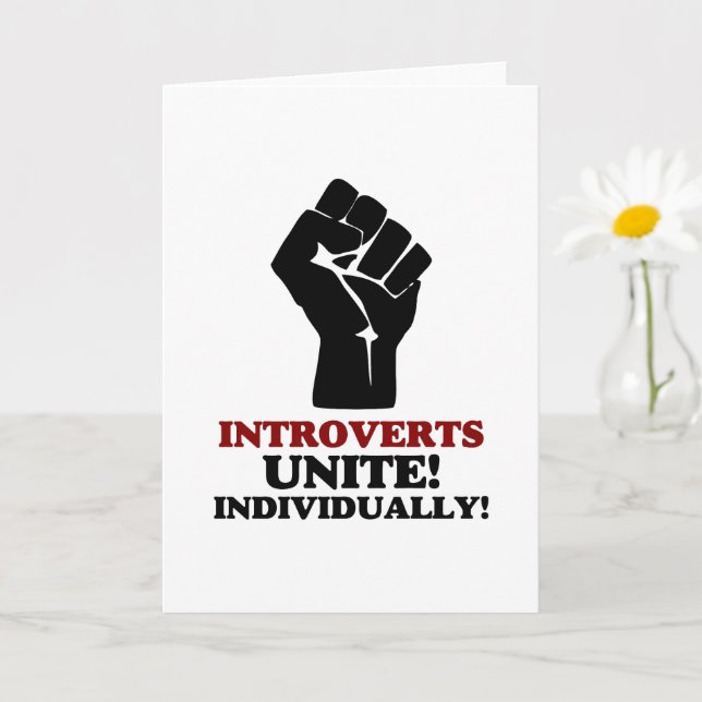 Introverts Unite Card (Small Plant)