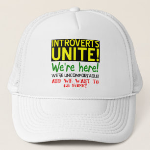 Introverts Unite Funny Ball Cap Hat