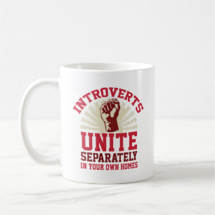 Introverts Unite Postcard Coffee Mug