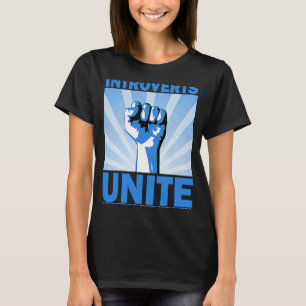 Introverts Unite Separately In Their Own Homes Ret T-Shirt