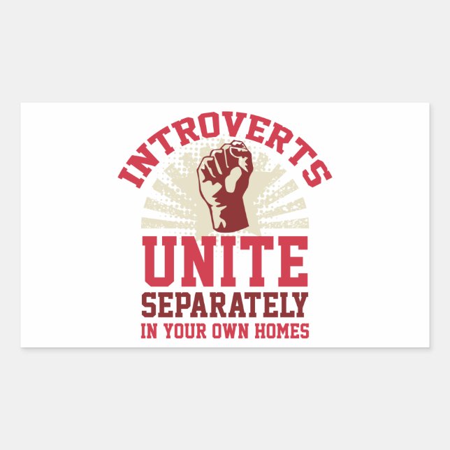 Introverts Unite Sticker (Front)