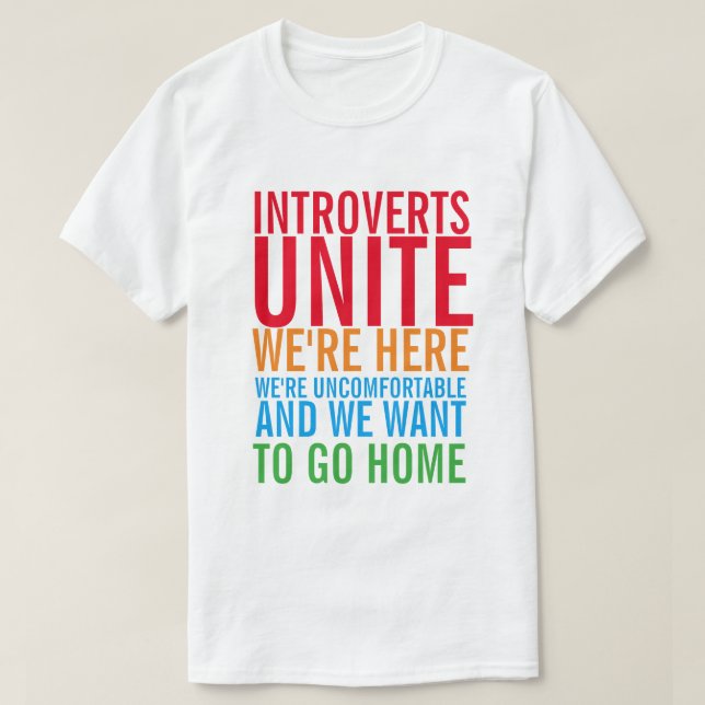 INTROVERTS UNITE T-Shirt (Design Front)