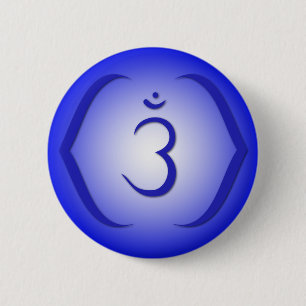 Intuition Chakra - Ajna 2 Inch Round Button