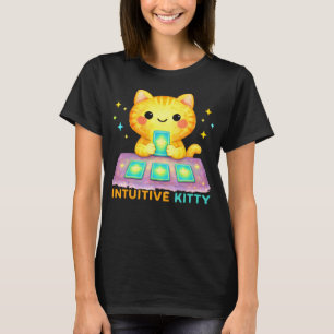 Intuitive Kitty Tarot Cat Cute Spiritual Cat T-Shirt
