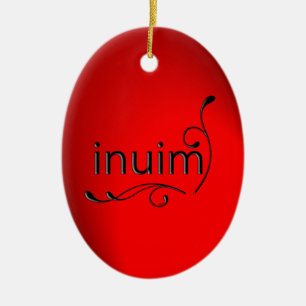 inuim ceramic ornament