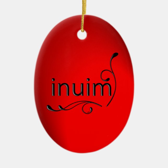 inuim ceramic ornament (Front)