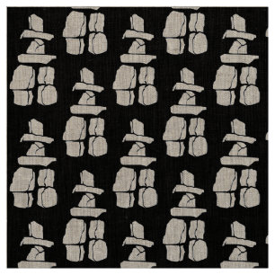 Inuit Art Fabric Vancouver Inukshuk Fabrics Linens