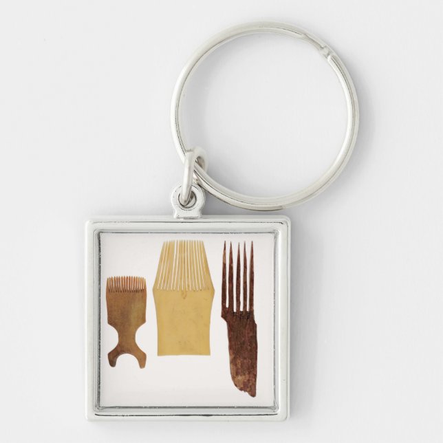 Inuit combs, from Northwest American coast Keychain (Front)