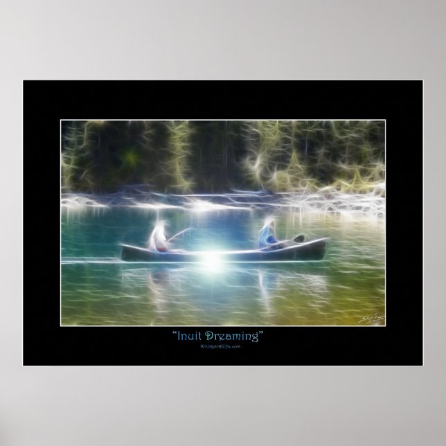 INUIT DREAMING Native American Eskimo Art Poster (Front)