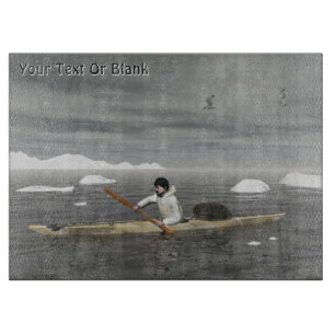 Inuit Kayak Cutting Board