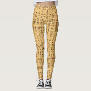 Inuit Tattoo – Brown Paper Leggings