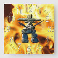 Inukshuk & Fire Native American Spirit Stones