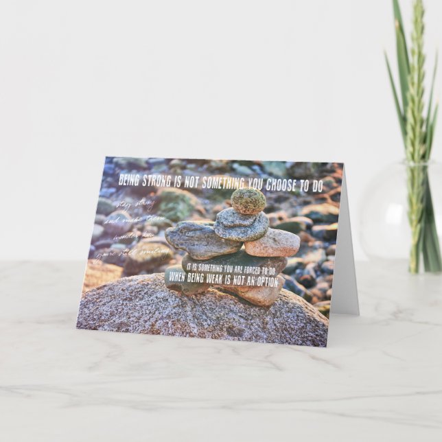 INUKSHUK IN STONE Greeting Card (Front)