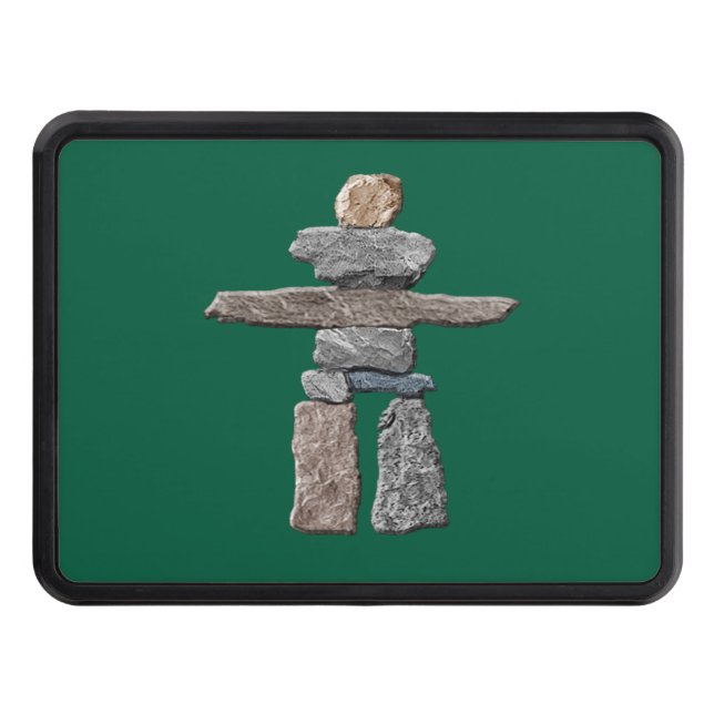 Inukshuk Inuit Stones Native American T-Shirt Trailer Hitch Cover (Front)