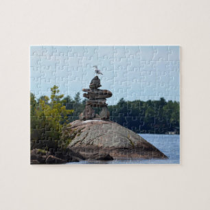 Inukshuk, Northern Lake, Canada jigsaw puzzle