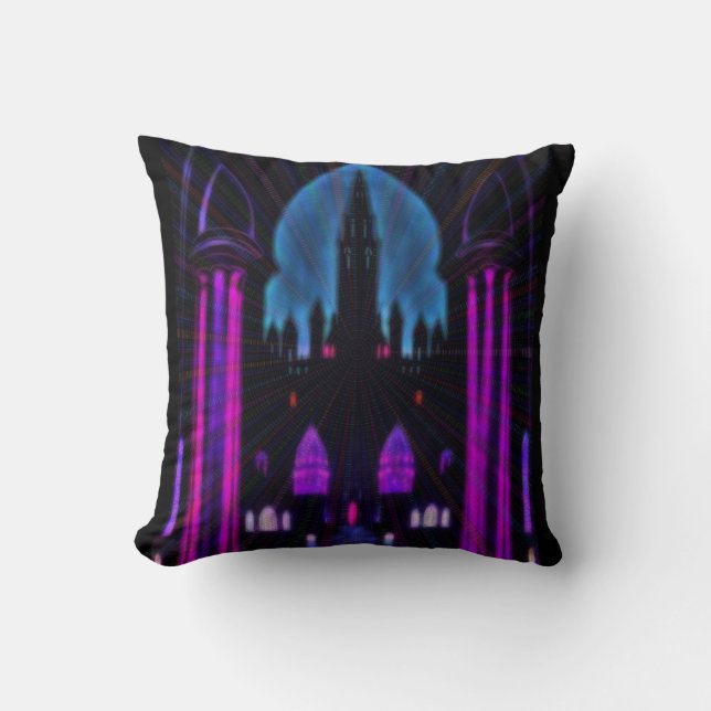 Inumbrate Citadel Throw Pillow (Front)