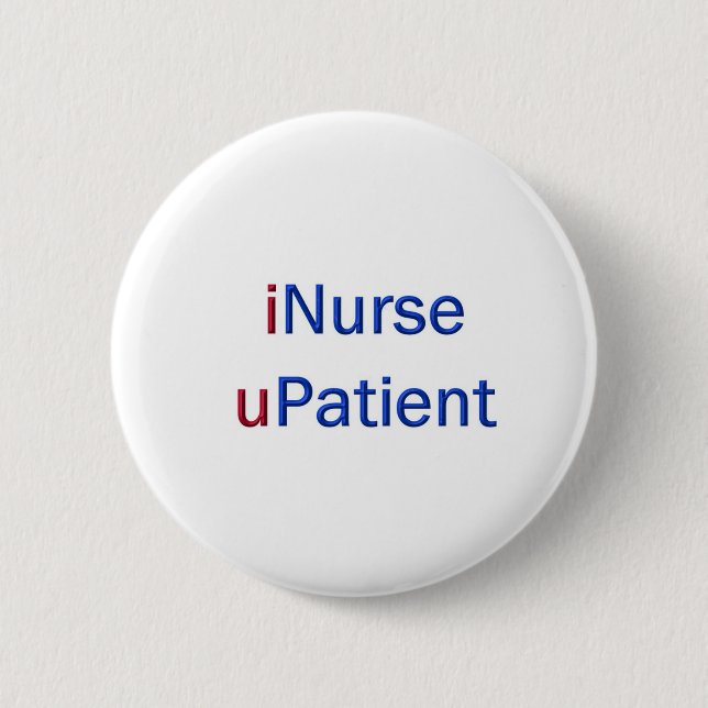 iNurse 2 Inch Round Button (Front)