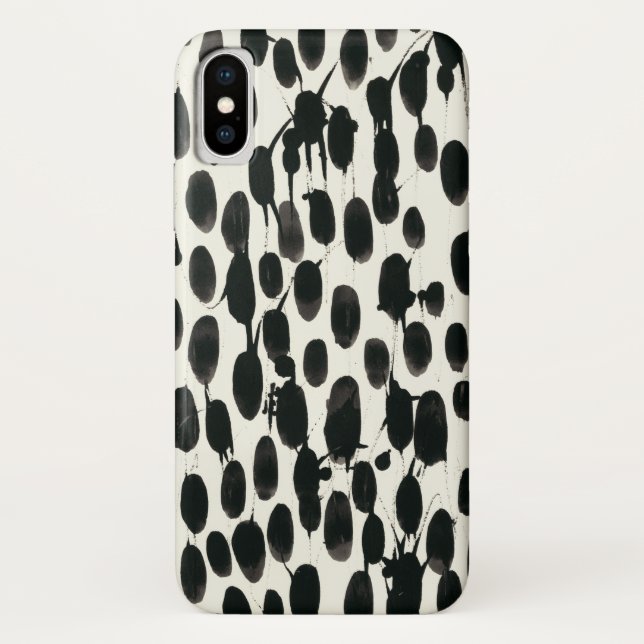 Invariable I | Black Watercolor Case-Mate iPhone Case (Back)