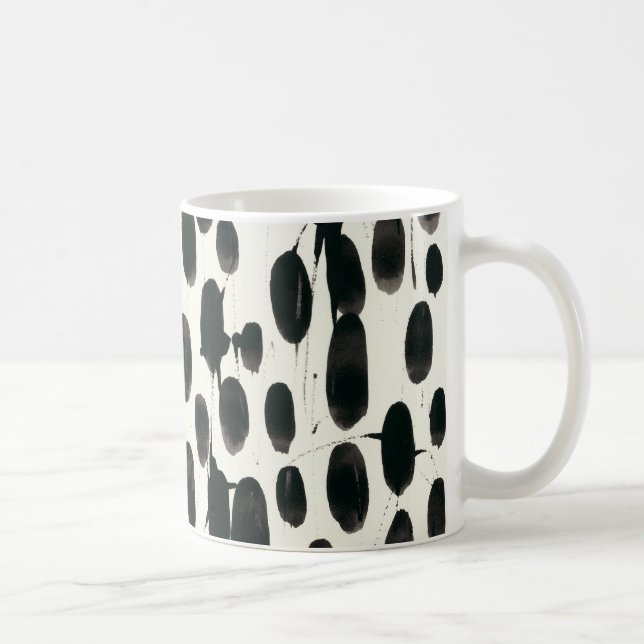 Invariable I | Black Watercolor Coffee Mug (Right)
