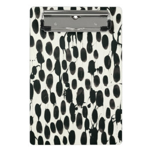 Invariable I   Black Watercolor Mini Clipboard
