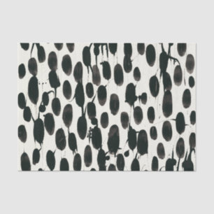 Invariable I   Black Watercolor Tissue Paper
