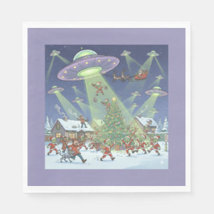 Invasion d'aliens de Noël, Serviettes en papier