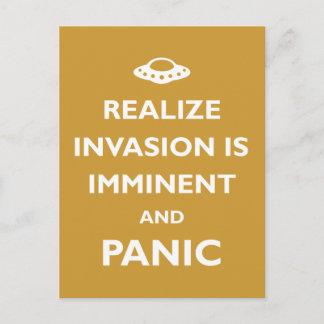 Invasion is Imminent Postcard