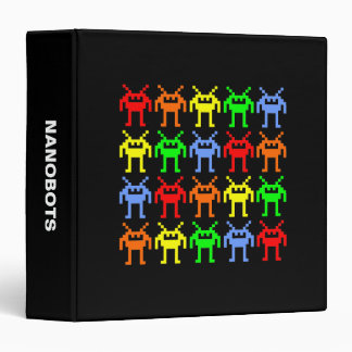 Invasion of the Multi-colour Nanobots (1.5in) Binder