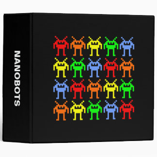 Invasion of the Multi-colour Nanobots (2.0in) Binder