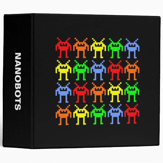 Invasion of the Multi-colour Nanobots (2.0in) Binder (Front/Spine)