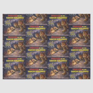 Invasion of the Saucer Squirrels Tissue Paper