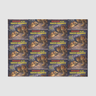 Invasion of the Saucer Squirrels Tissue Paper