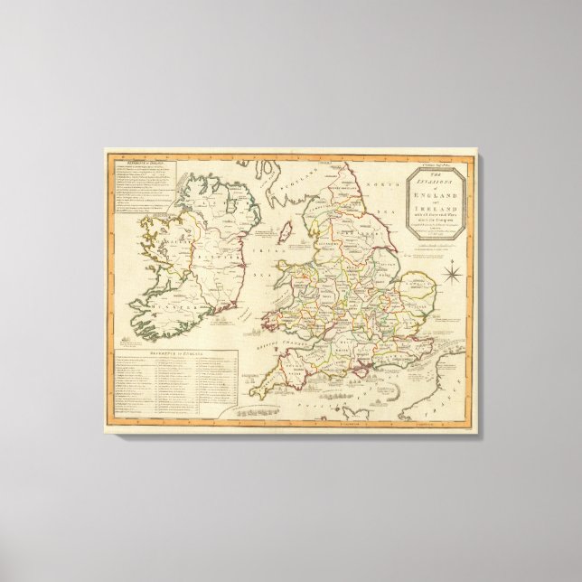 Invasions England, Ireland Canvas Print (Front)