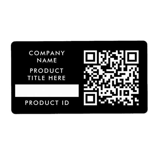 Inventaire Code QR | Produit d'entreprise noir en  (Devant)