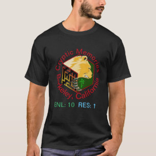 Invention Cryptic Memories Berkeley, CA T-Shirt