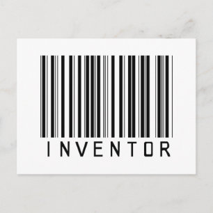 Inventor Bar Code Postcard