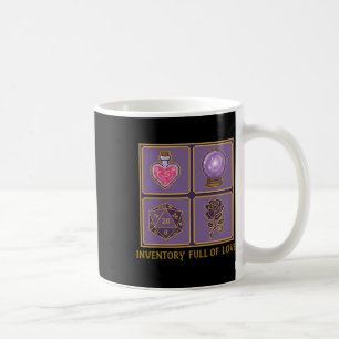 Inventory Full Of Love Cute Gamer Gaming Medieval Coffee Mug