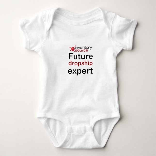 Inventory Source dropship expert baby clothes Bodysuit (Front)