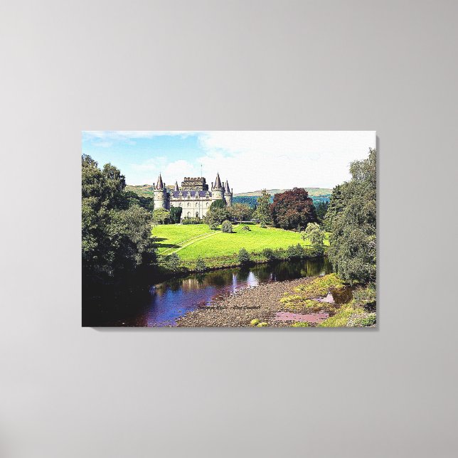 Inveraray Castle – Clan Campbell Canvas Print (Front)