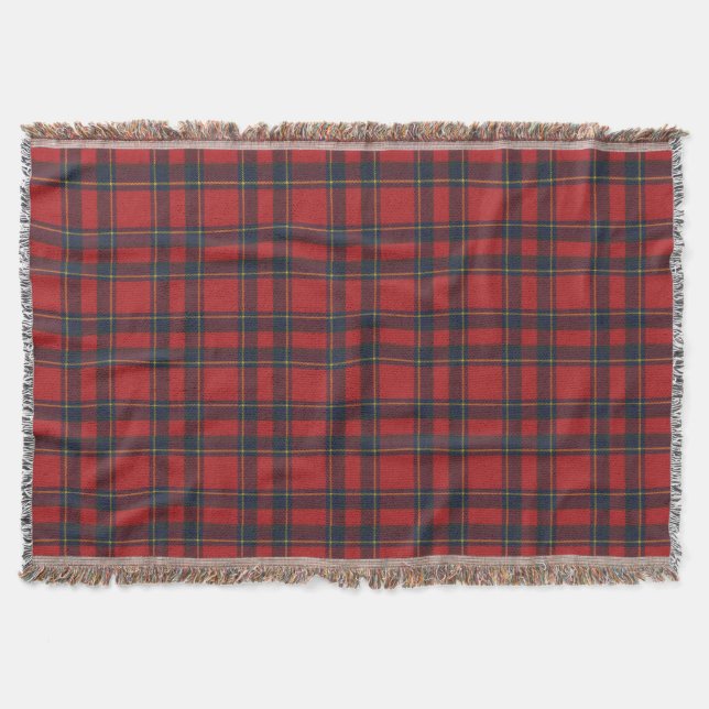 Inverness Modern Original Scottish Tartan Throw Blanket (Front)