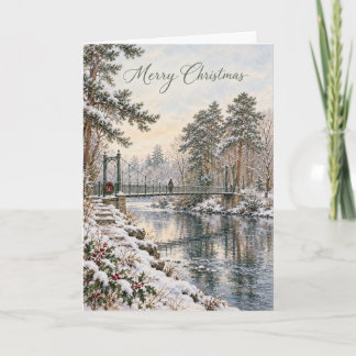 Inverness Ness Islands Christmas Watercolour Holiday Card