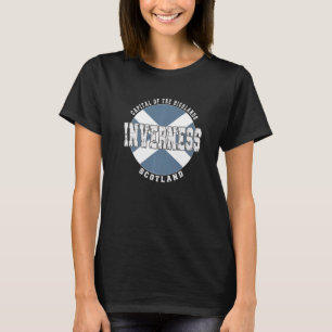 Inverness Scotland Vintage Scottish flag T-Shirt
