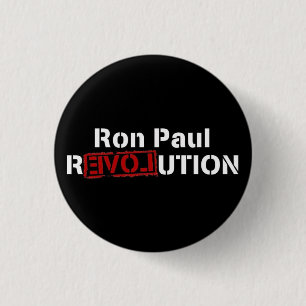 inverse ron paul revolution 1 inch round button