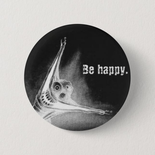 Invert Grinsen 2 Inch Round Button (Front)