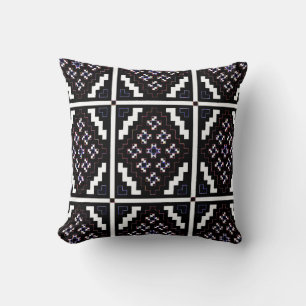 Invert Mirrored Mosaic 2 ( Small ) Throw Pillow