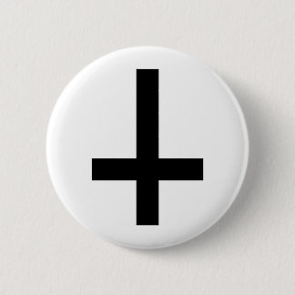 inverted cross 2 inch round button