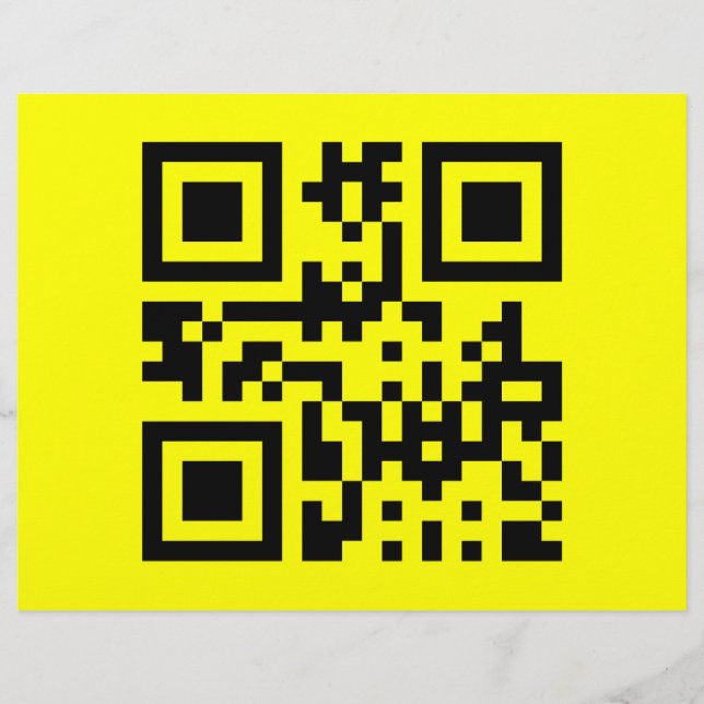 Inverted ☻ Happy Face -- QR Code Flyer (Front)