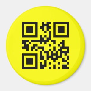 Inverted ☻ Happy Face -- QR Code Magnet